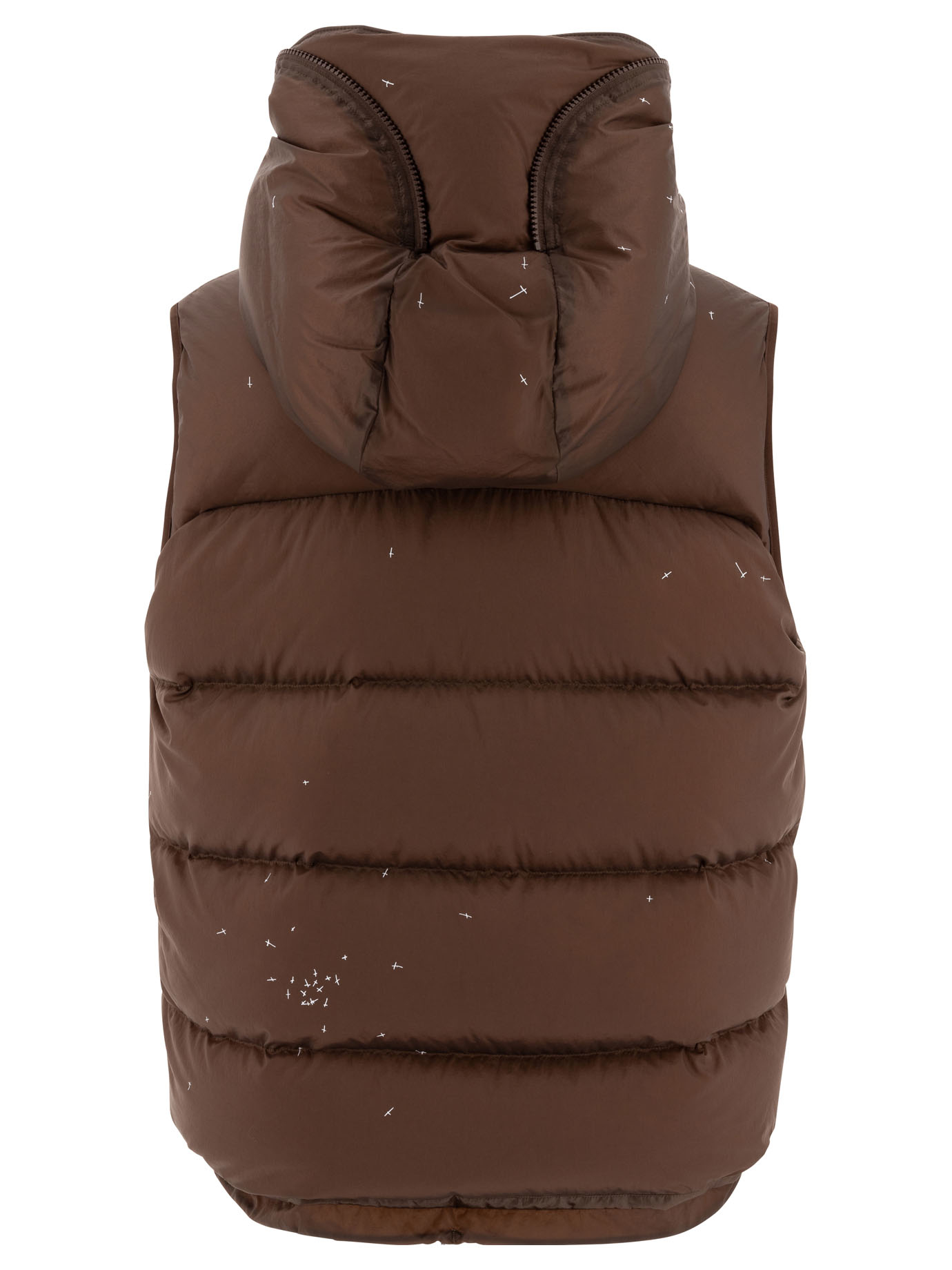 Vest jacket with cross print - Image 2