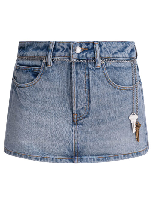 HIGH RISE SKORT WITH CHAIN BELT