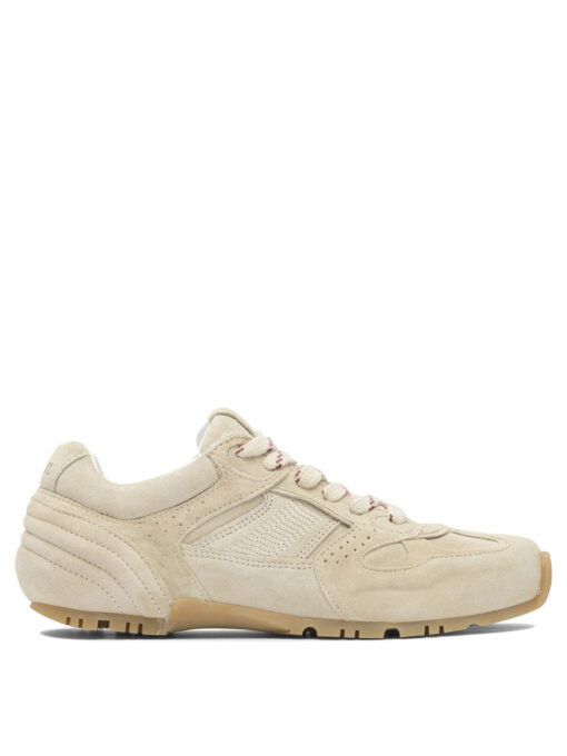 Tb.56 Suede Cream Leather Sneakers