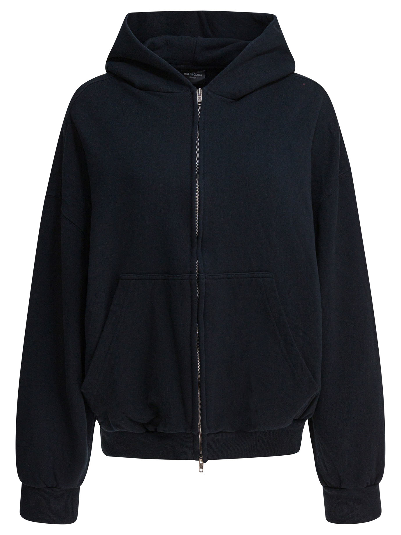 "Flipped" zippered sweatshirt