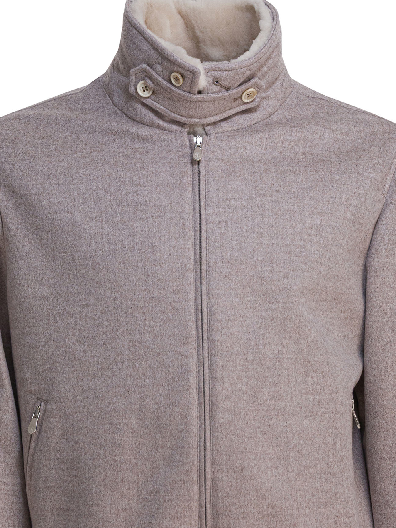 Cashmere beave bomber jacket - Image 3