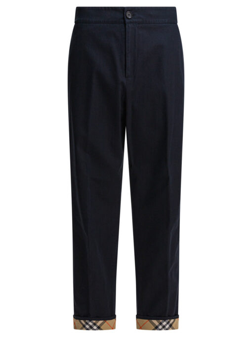 Trousers with Check Detail