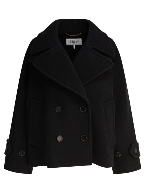 Short wool coat