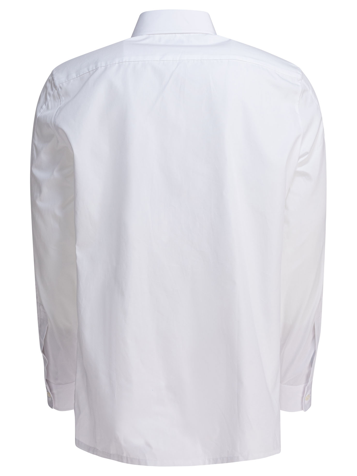 Poplin shirt embroidered logo - Image 2