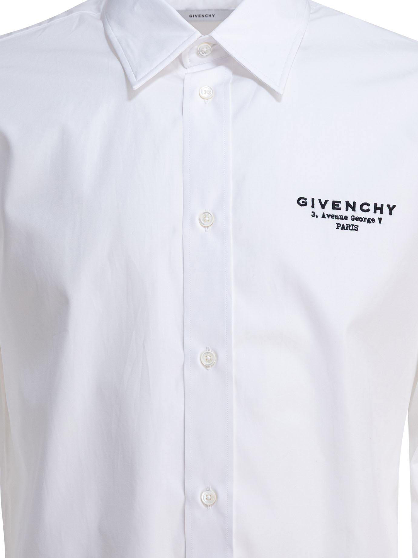 Poplin shirt embroidered logo - Image 3