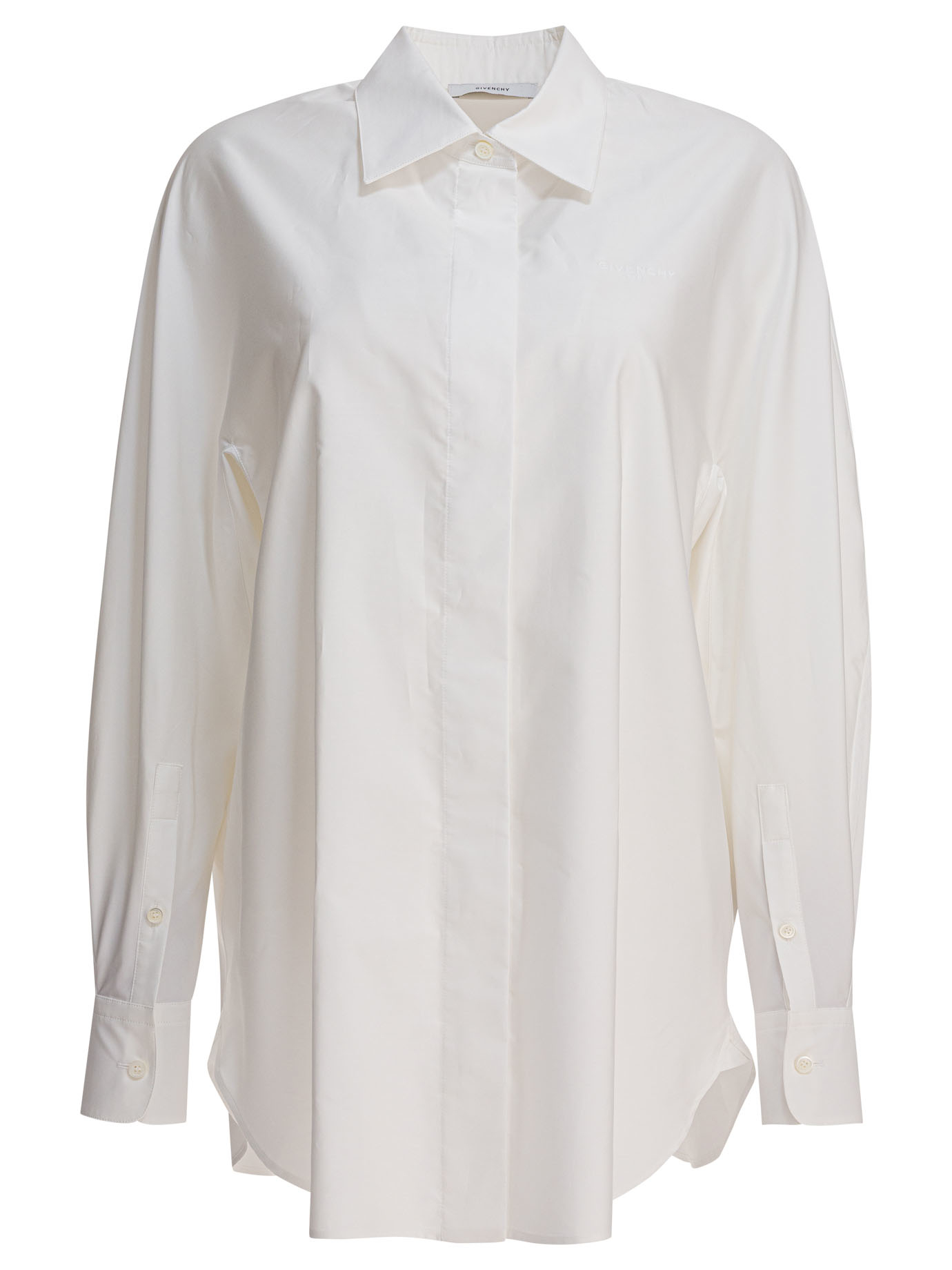 Poplin shirt with embroidery GIVENCHY