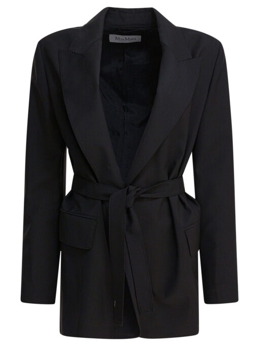 Wool canvas blazer