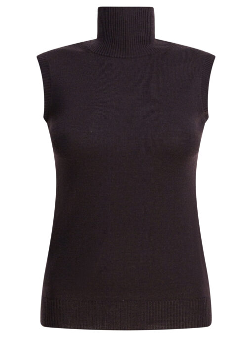 Mock neck sleeveless