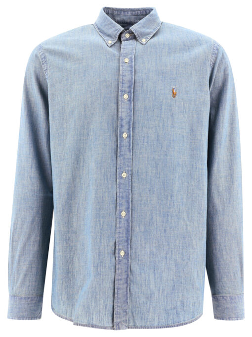 Custom-fit chambray shirt