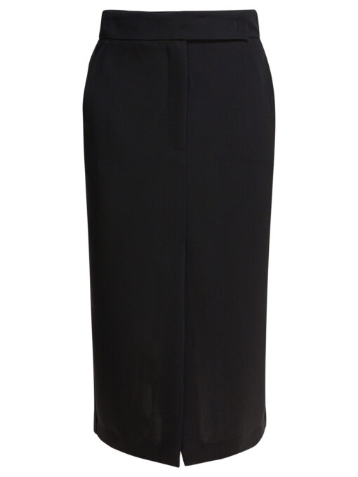 Midi skirt with double slit