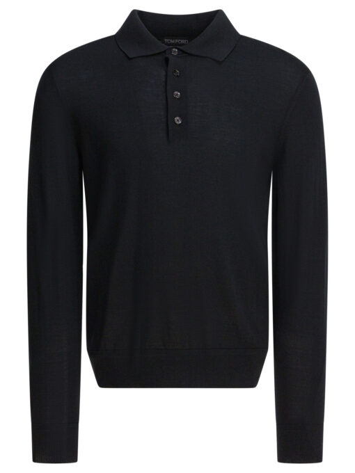 Long-sleeved polo shirt