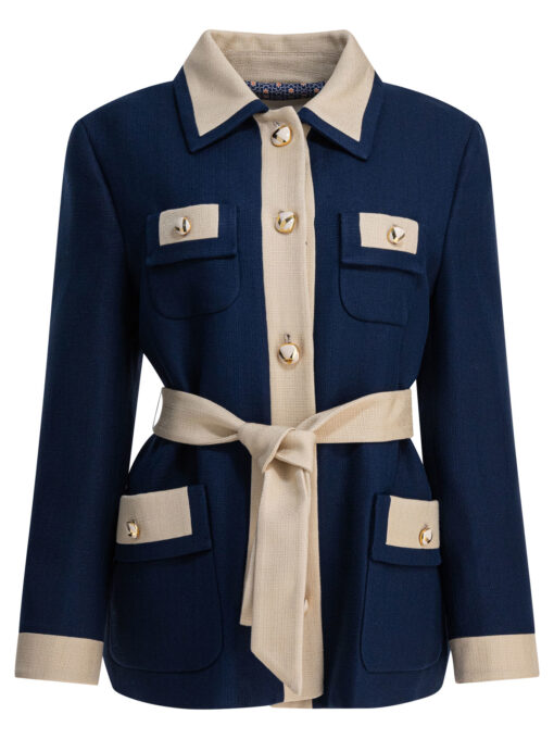 Viscose caban coat