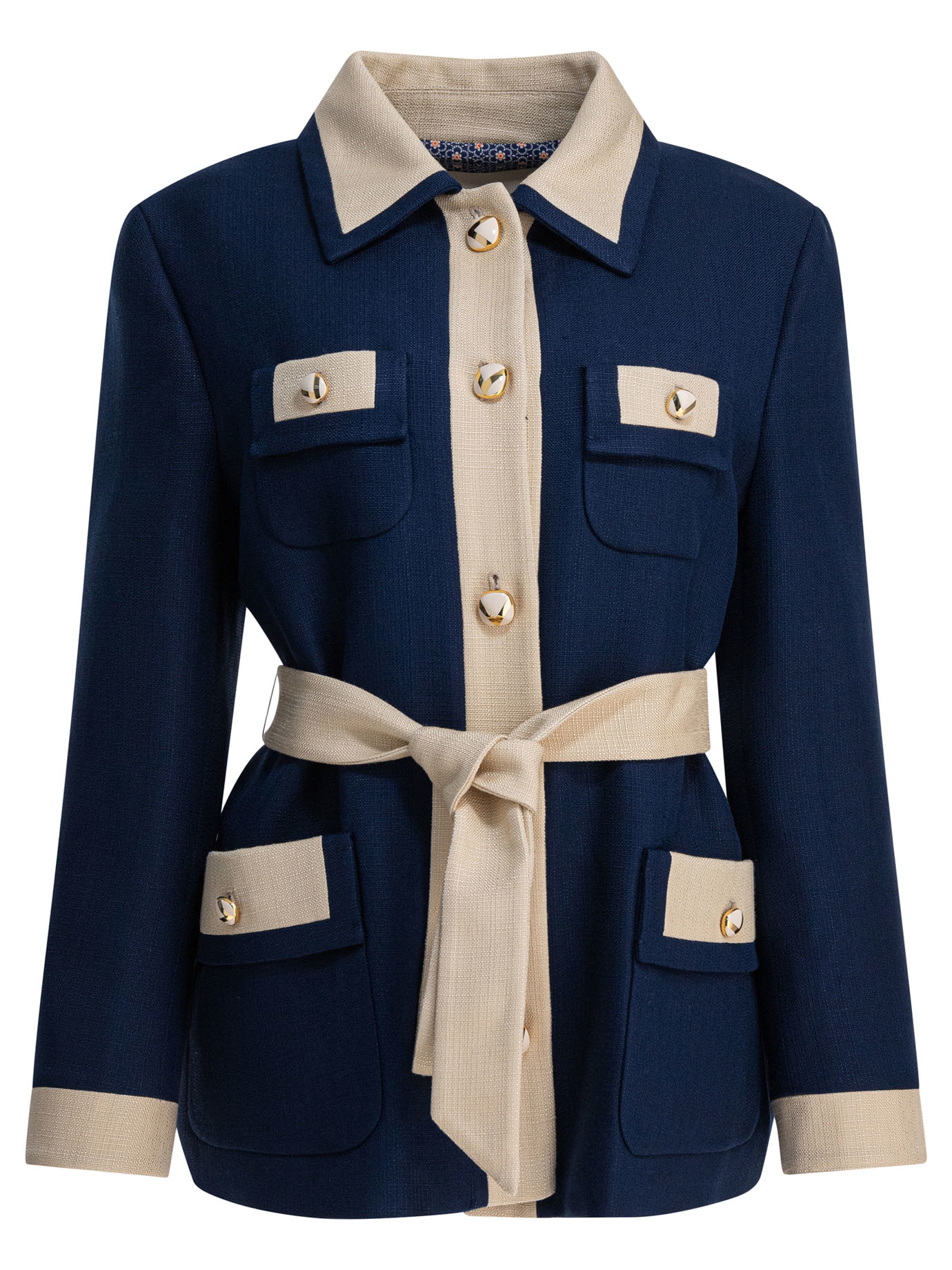 Viscose caban coat