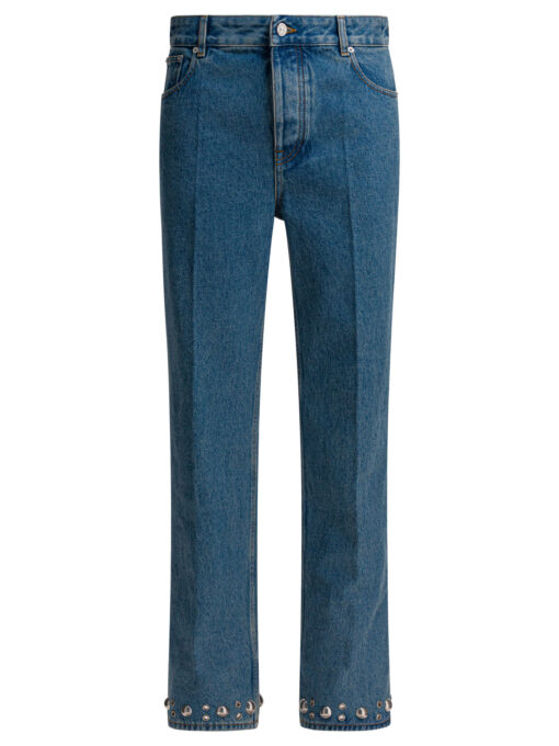 Jeans with cabochons