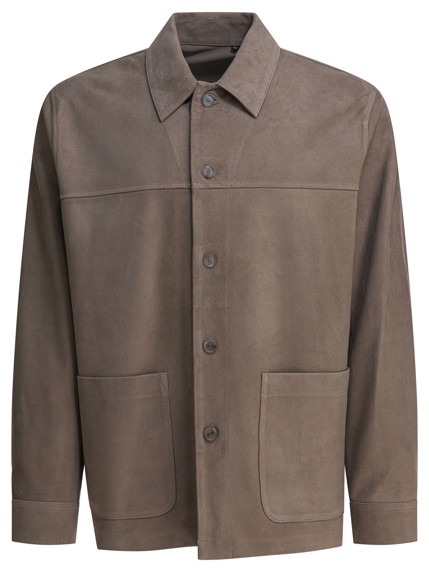 Suede leather jacket