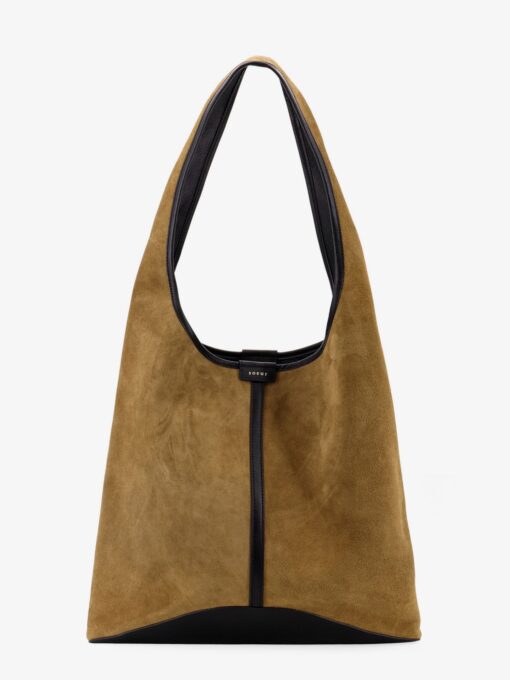 Delice suede shoulder bag