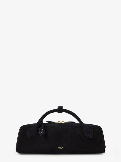 Le Teckel Small suede shoulder bag