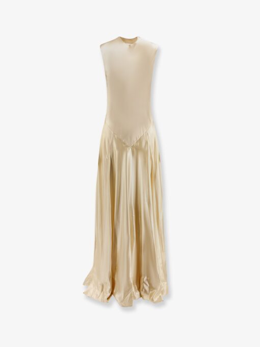 Viscose and silk long dress