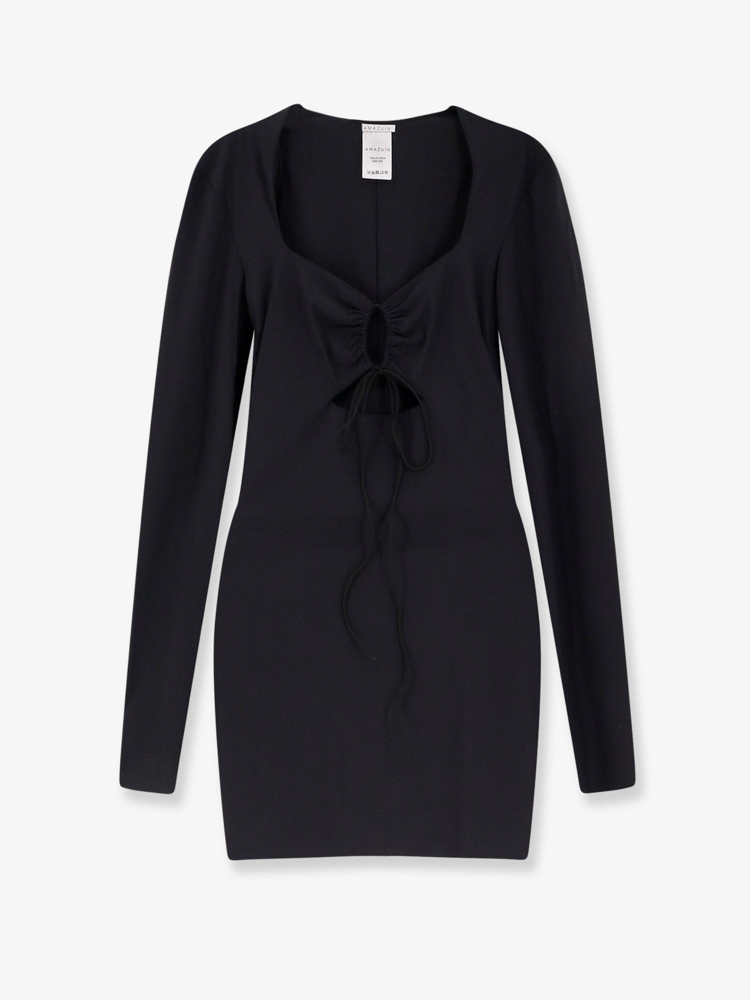 Nil stretch fabric mini dress