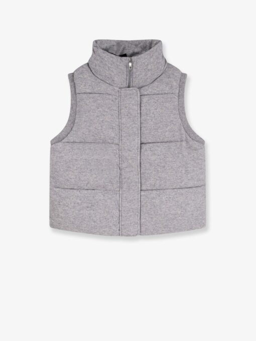 Focrina virgin wool and cashmere sleeveless jacket