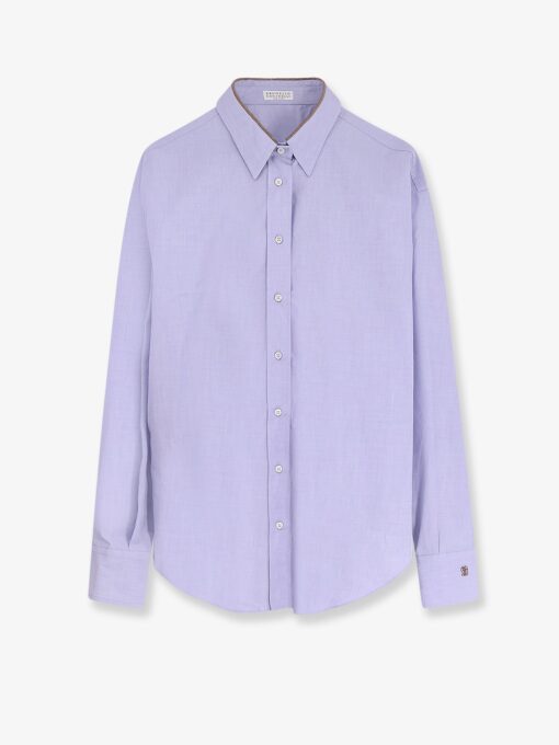 Cotton shirt with Monili detail