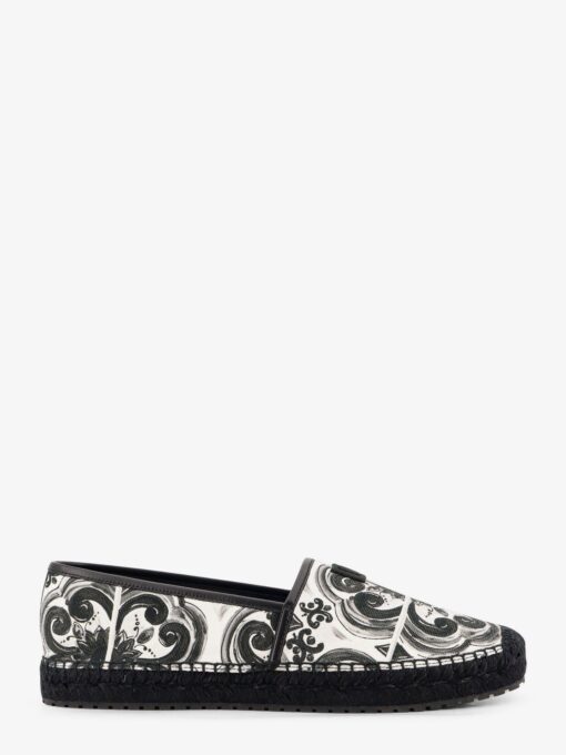 Canvas espadrilles with Maiolica print