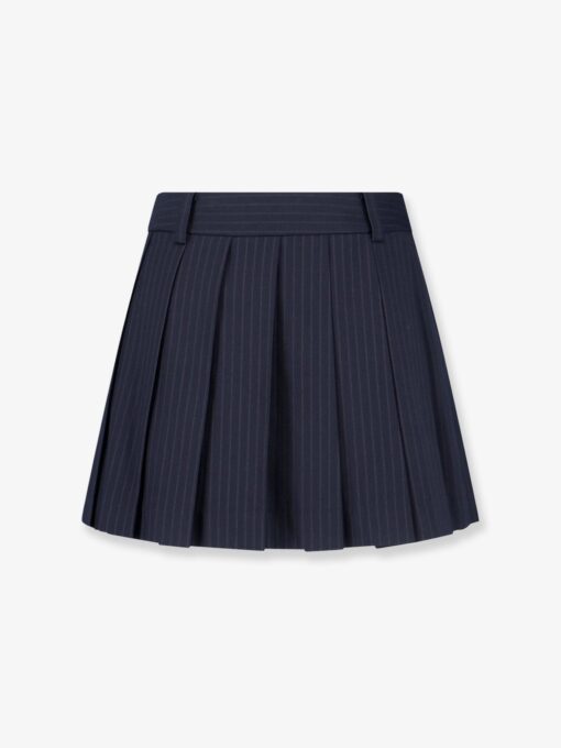 Pleated mini skirt