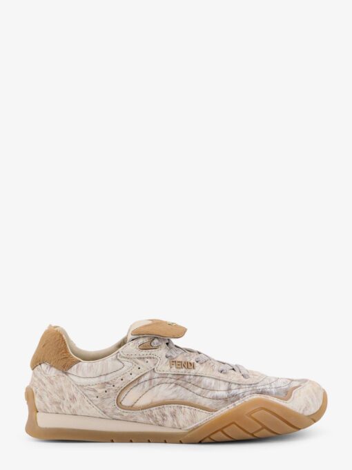 Wave Pulse leather and fabric sneakers