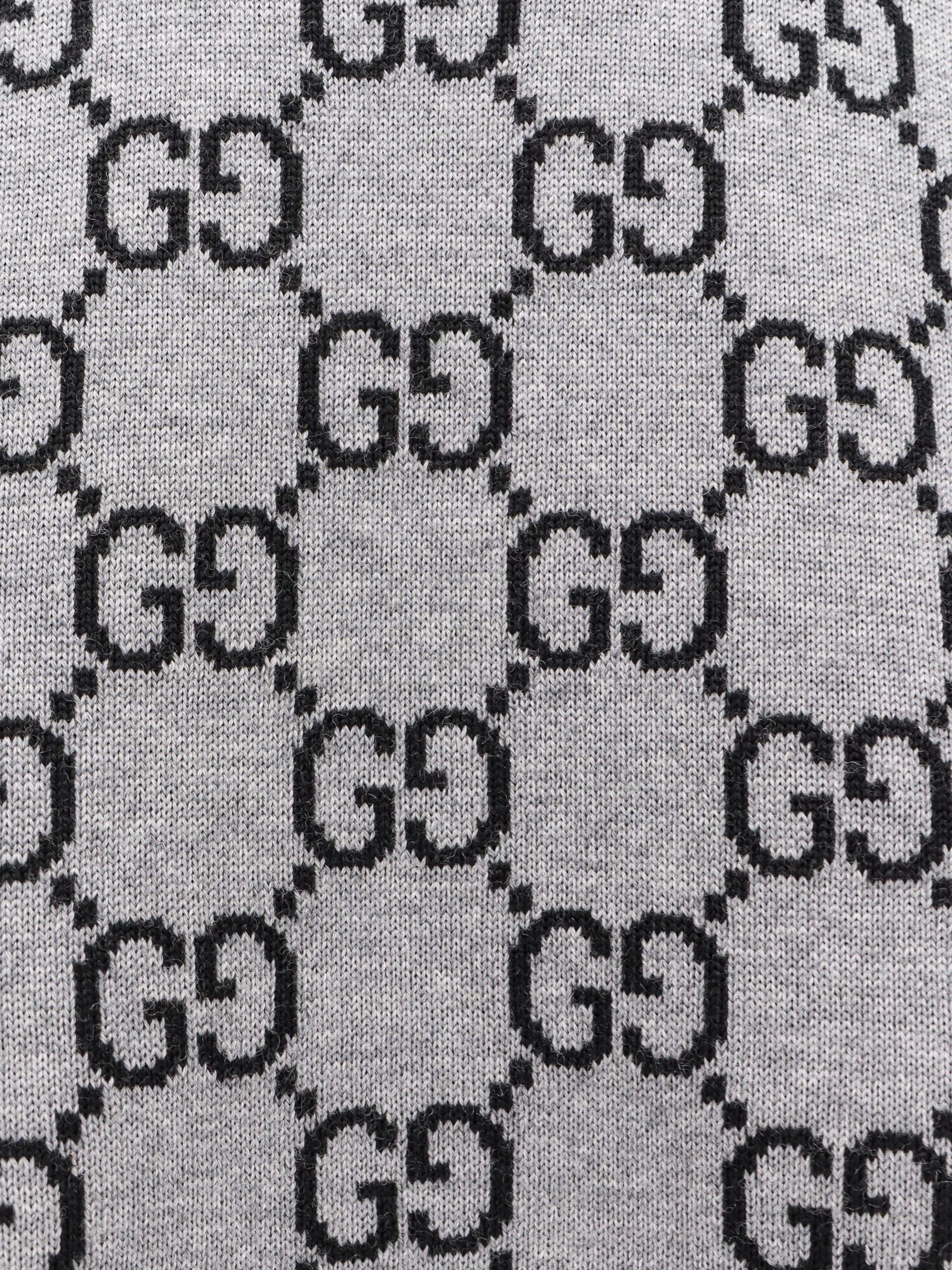 Reversible wool sweater with GG motif - Image 3