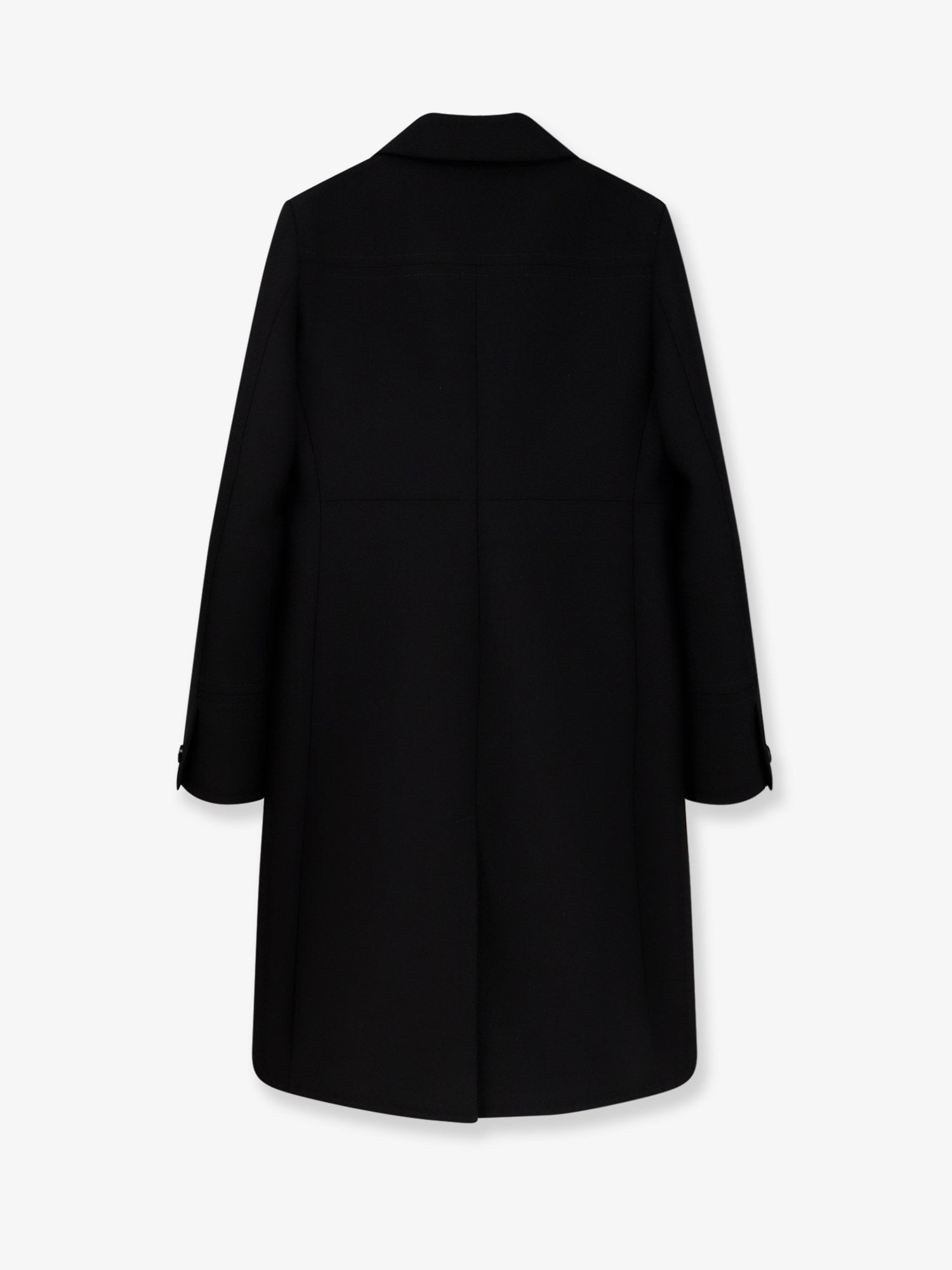 Double-breasted wool coat - Image 2