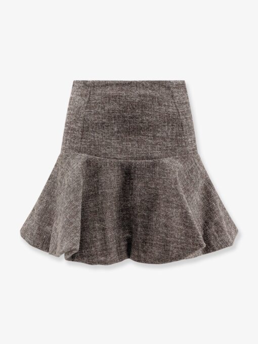 Hot Dogs tweed flannel mini skirt
