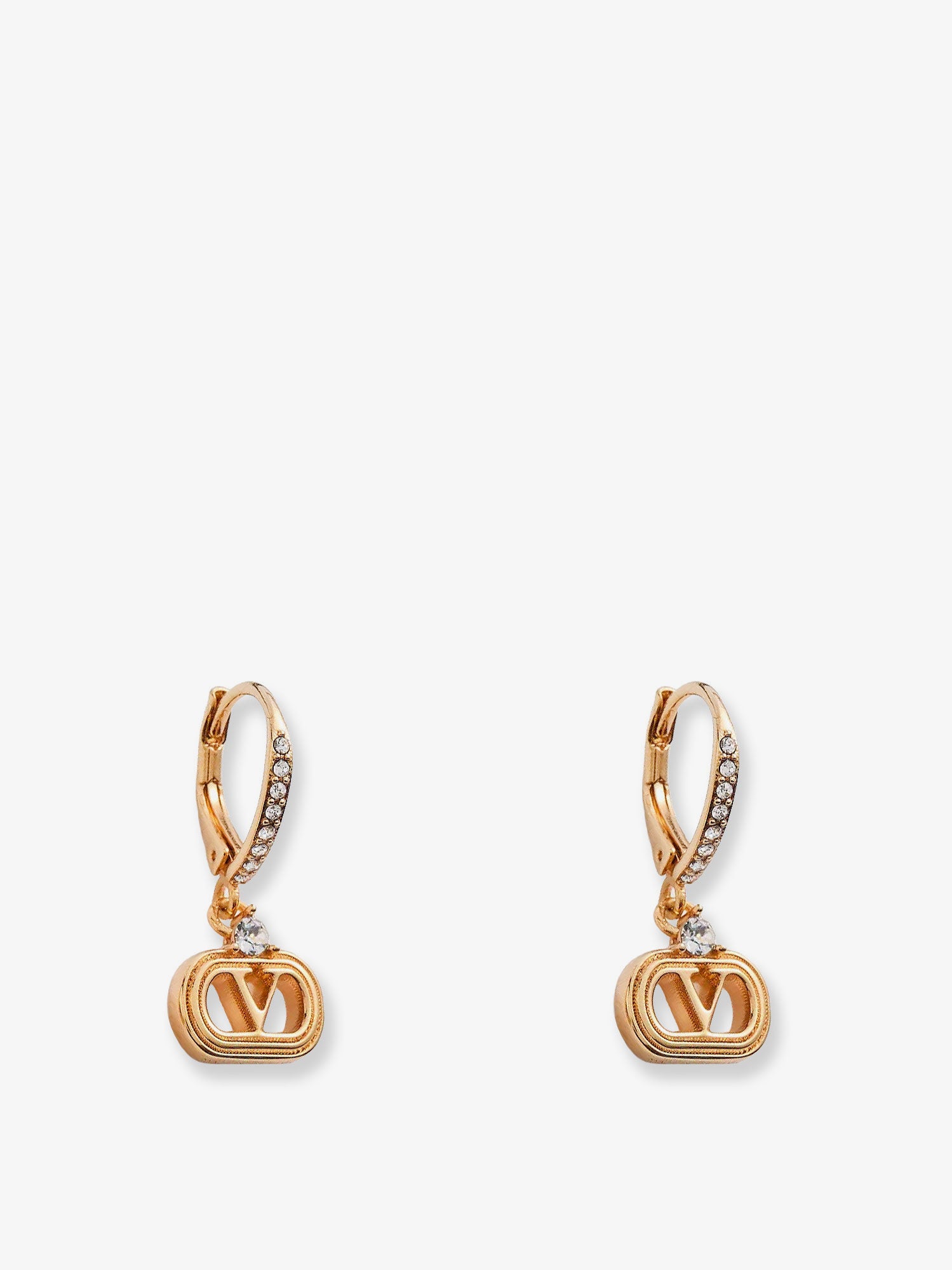 Ovalette metal and Swarovski® crystals earrings - Image 2