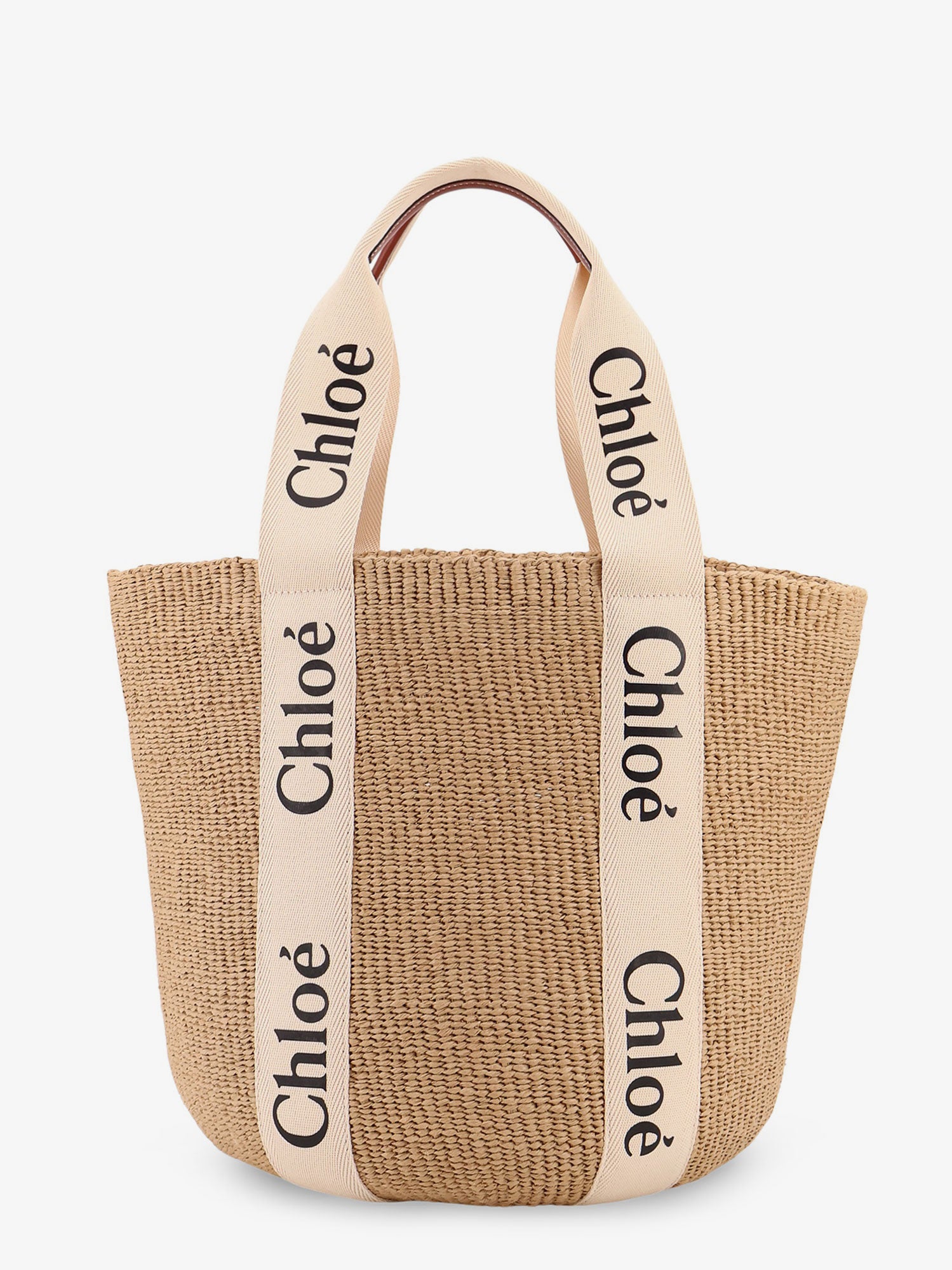 Woody rafia shoulder bag