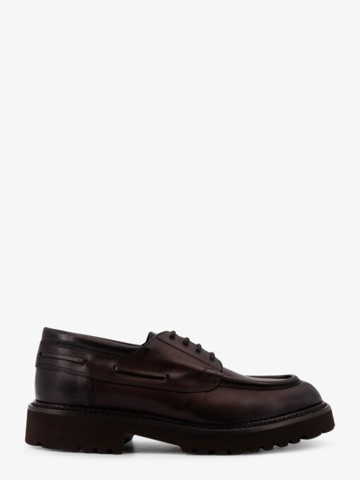 Leather lace-up shoe