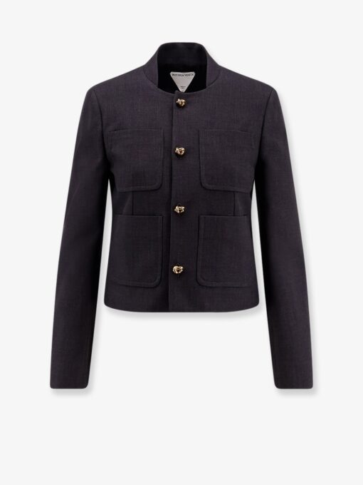 Cotton and viscose blazer with Knots detail