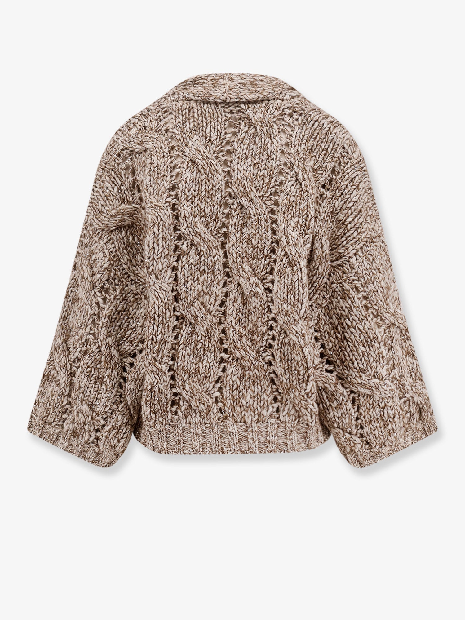 Wool and cashmere cardigan with sequins - Image 2