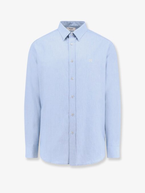 Wide fit cotton shirt