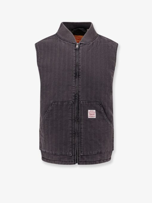 Sleeveless denim jacket