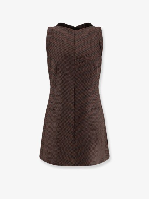 Wool blend short dress