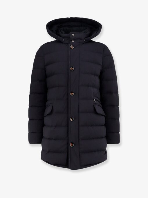 Calandri-KN down jacket with removable hood