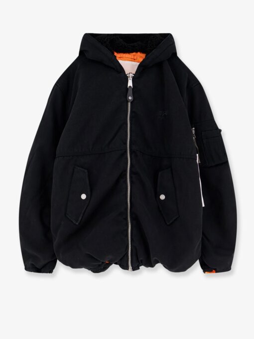 Alpha X Purple Hooded reversible Bomber jacket