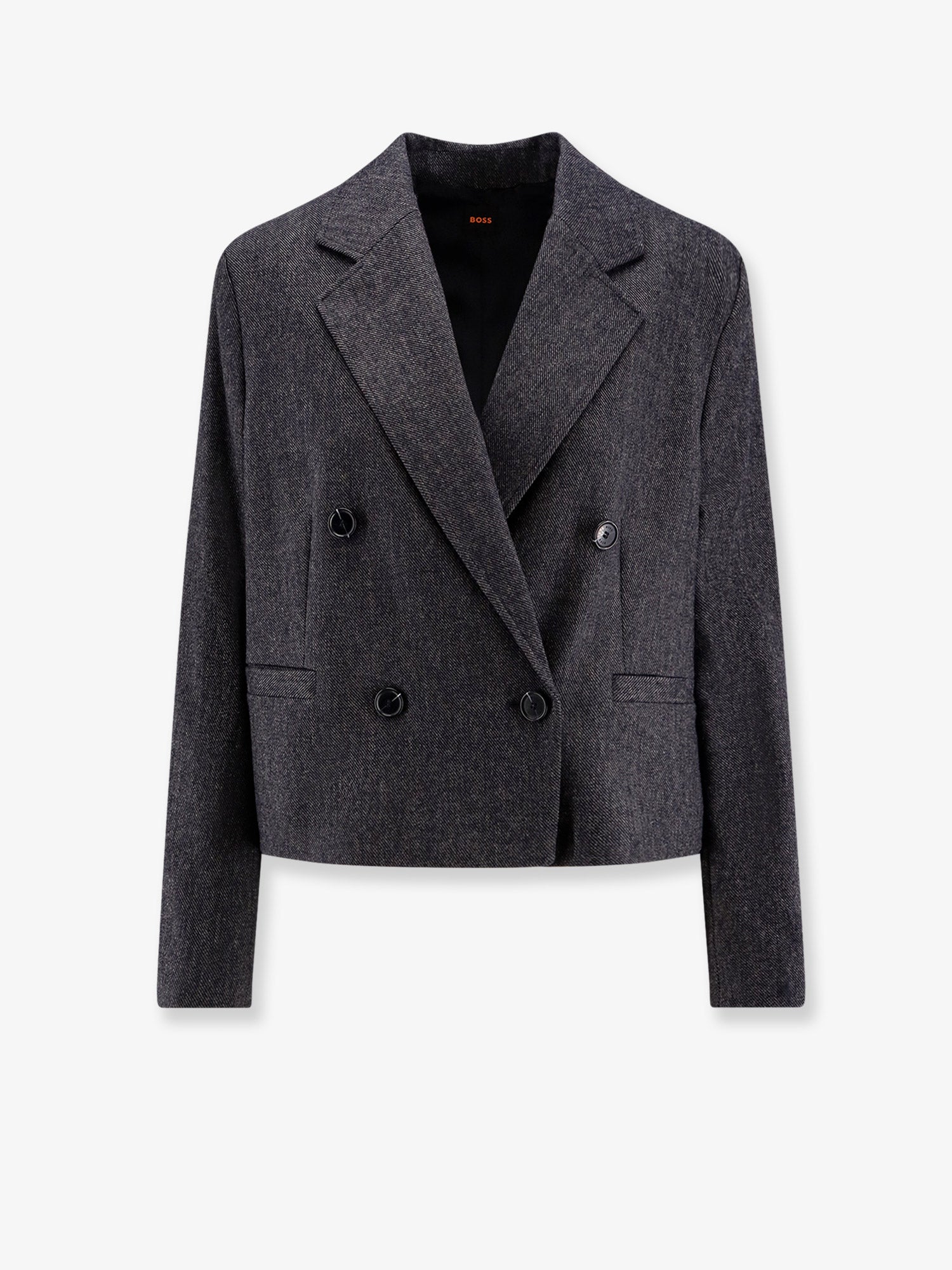 Jafleni double-breasted wool blend blazer