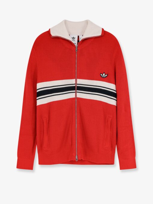 Ribbed sweatshirt with front logo