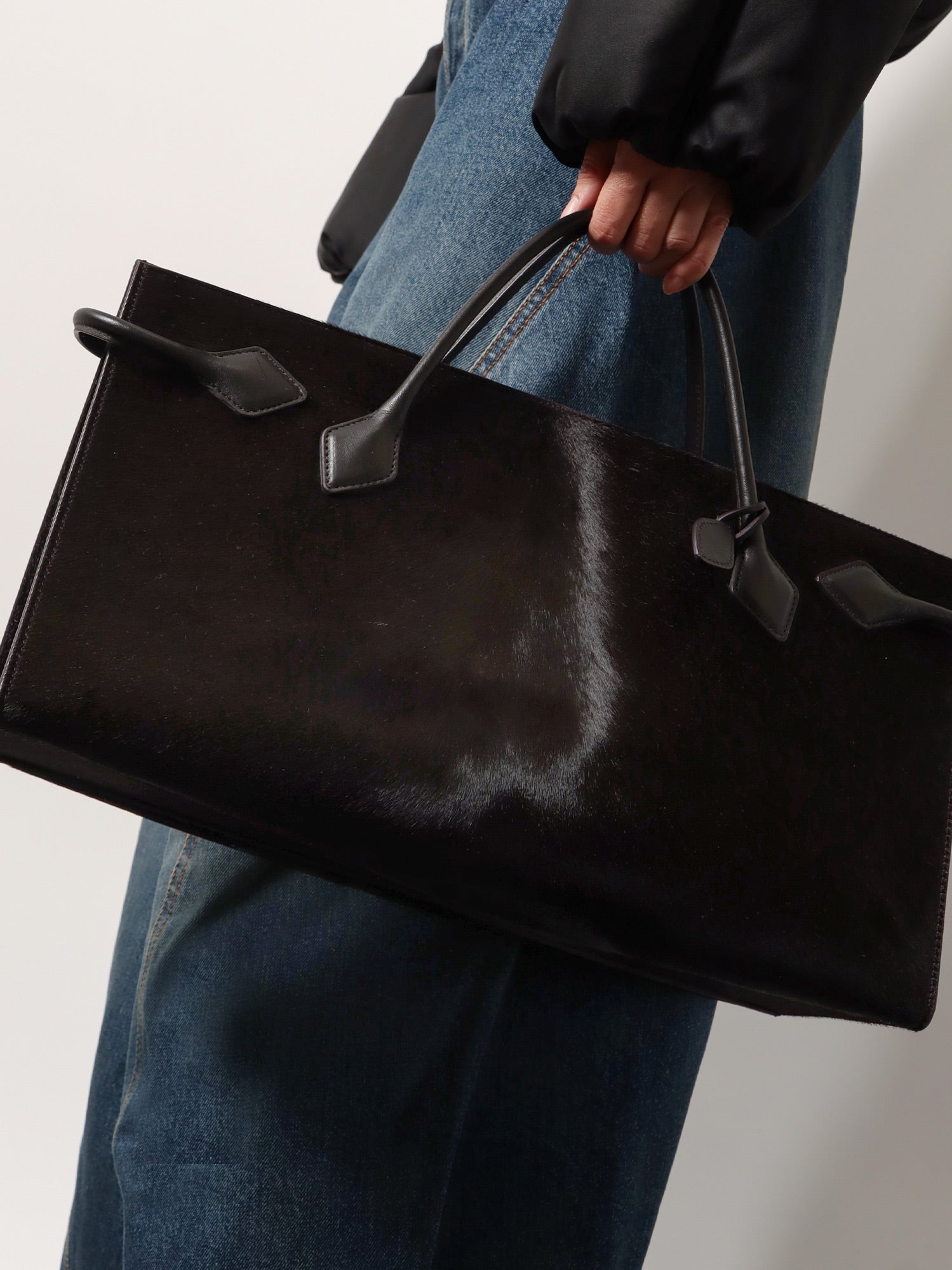 Hand Tote ponyskin Bag - Image 2