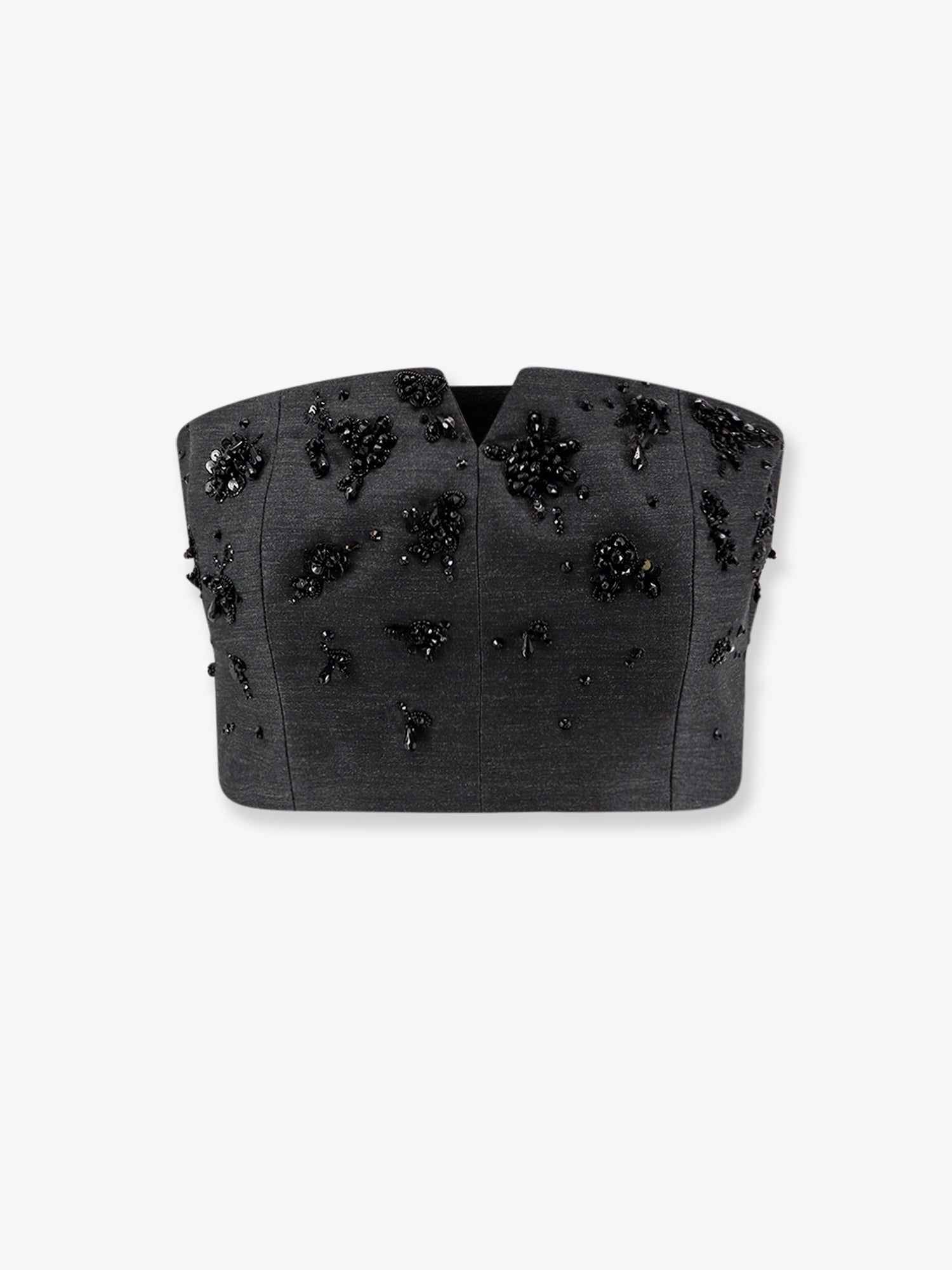 Virgin wool top with sequins