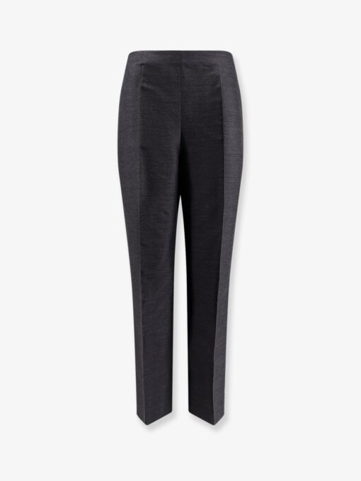 Virgin wool and silk trousers