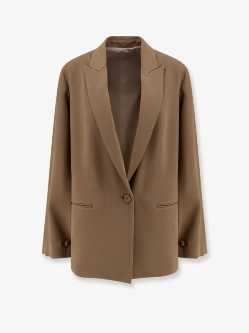 Cady blazer with cut out sleeves