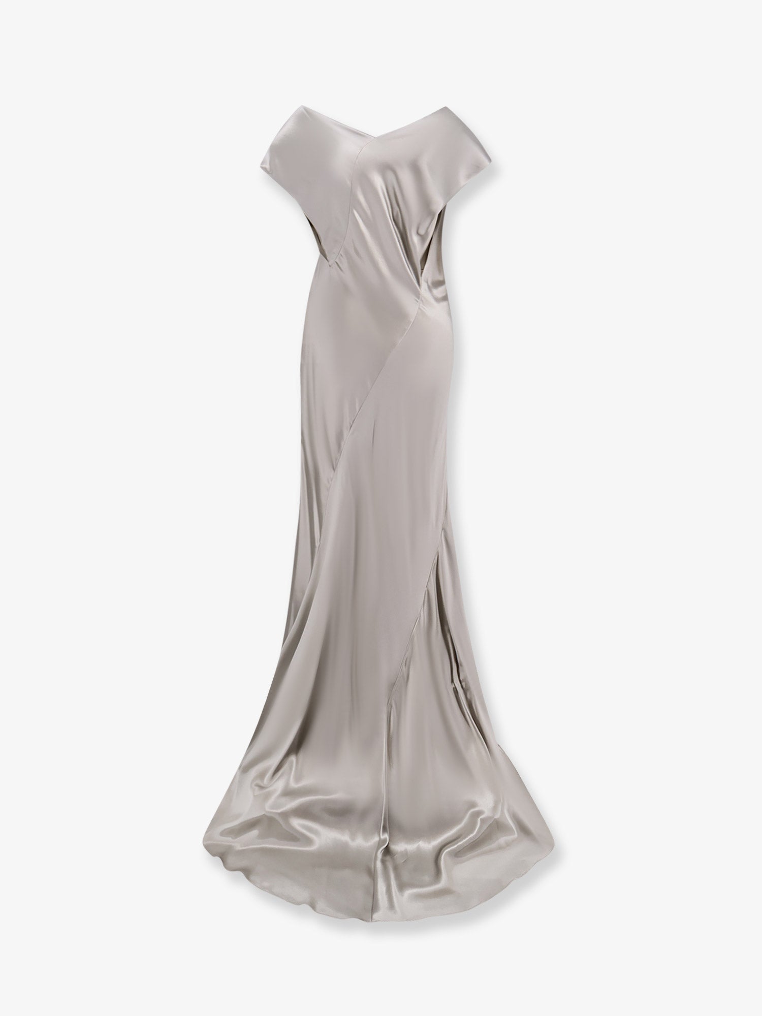 Satin long dress - Image 2