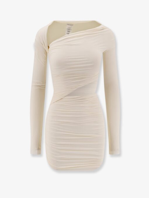 Pat stretch fabric mini dress