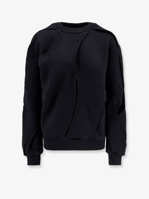 Linear organic cotton sweatshirt
